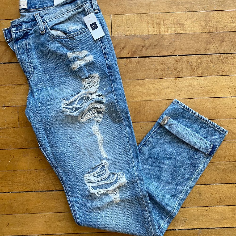 XTRA LONG Gap Relaxed Boyfriend Jean